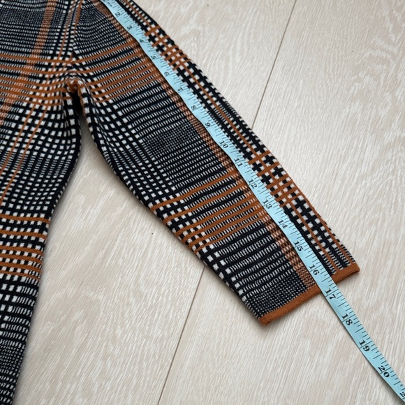 Ann Taylor Black and Orange Checkered Wool Blend Dress - Picture 7 of 9